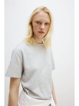 H&M - Women Grey Cooling Relaxed Fit T-Shirt
