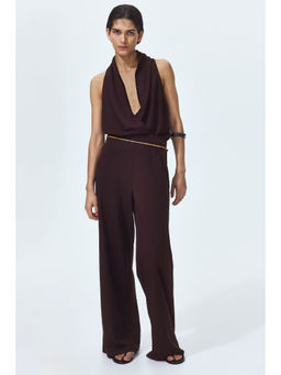 H&M - Women Brown Wide Pull-On Trousers