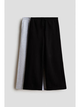 H&M - Girls Black 2-Pack Brushed-Inside Joggers