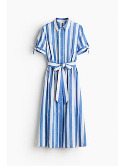 H&M - Women Multi-Color Short-Sleeved Shirt Dress