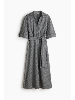 H&M - Women White Tie-Belt Dress