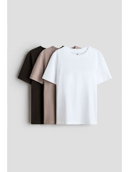 H&M - Boys White 3-Pack T-Shirts