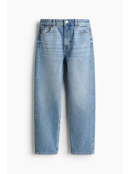 H&M - Women Blue Mom Slim Fit High Waist Ankle Jeans