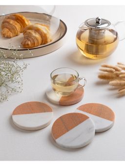 Marbleous - Multi-Color Marble Coasters (Pack of 4)