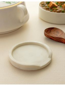 Marbleous - White Marble Spoon Rest