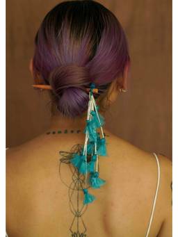 Ziddi - Sky Blue Bun Stick
