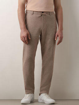 Selected - Brown Mid Rise Linen Pants