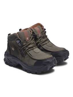 WOODLAND - Mens Olive Green Casual Boots