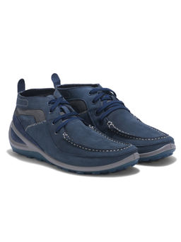 WOODLAND - Mens Dark Royal Navy Blue Casual Boots