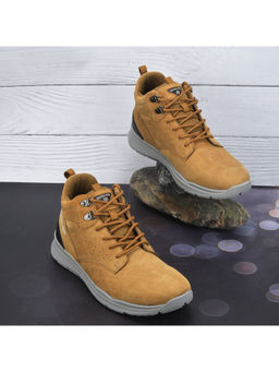 WOODLAND - Mens Camel Casual Yellow Boots