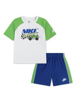 Nike - White Sportswear Victory Lap T-Shirt And Shorts