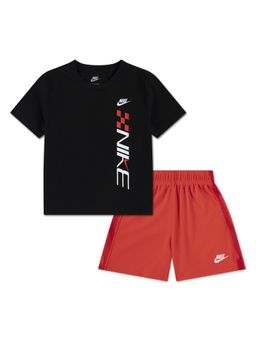 Nike - Black Sportswear Victory Lap T-Shirt And Shorts