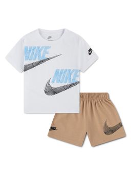 Nike - White Sportswear In The Zone Relaxed T-Shirt And Shorts