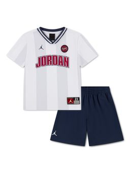 Jordan - White Mj Sport Jersey And Shorts