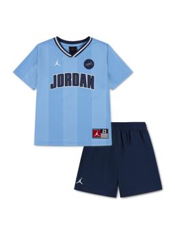 Jordan - Blue Mj Sport Jersey And Shorts