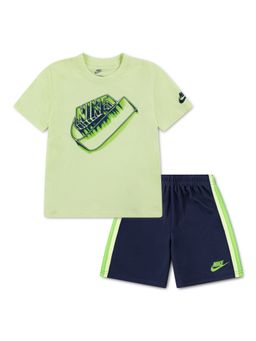 Nike - Green Sportswear Tricot T-Shirt And Shorts