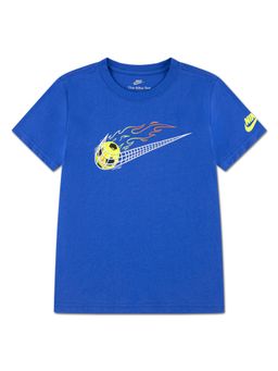 Nike - Blue Soccer Swoosh T-Shirt