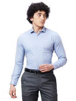 Park Avenue - Slim Fit Solid Medium Grey Shirt