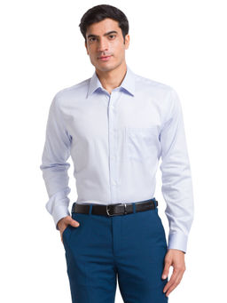 Park Avenue - Regular Fit Solid Light Blue Shirt