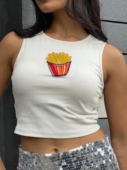 Dearme - White Fries Tank Top