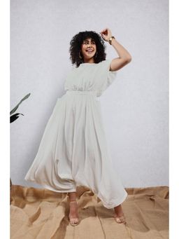 Leela by A - White Front Pocket Jumpsuit