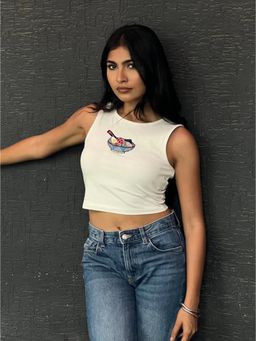 Dearme - White Ramen Tank Top