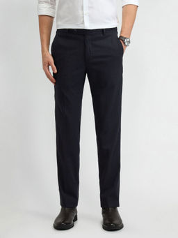 Arrow - Blue Stripes Mid Rise Formal Trousers