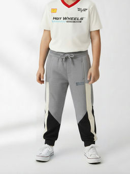 max - Boys Colourblock Joggers-Grey