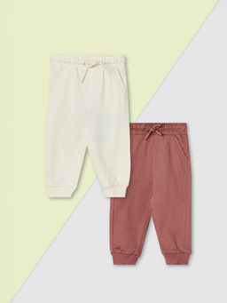 max - Boys Solid Joggers-Multi-Color (Pack of 2)