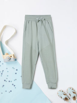 max - Boys Solid Joggers-Green