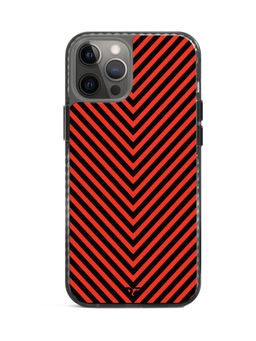 DailyObjects - V Red Stride 2.0 Case Cover For iPhone 12 Pro Max-6.7-inch
