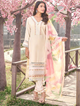 Autumnlane - Ayat Pearl Embroidery Kurta with Pant & Dupatta (Set of 3)