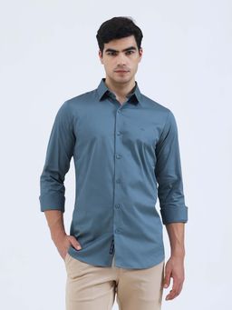JadeBlue - Men Green Slim Fit Casual Shirt