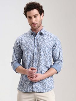 Greenfibre - Blue Printed Casual Shirt