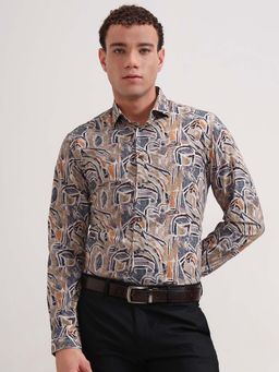 Wyre - Men Multicolor Printed Party Wear Shirt
