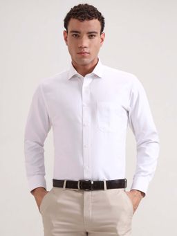 Greenfibre - Men White Striped Formal Shirt
