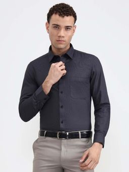 JadeBlue - Youth Grey Solid Slim Fit Formal Shirt