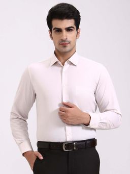 JadeBlue - Cream Cotton Formal Shirt
