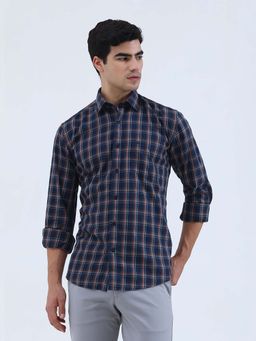 Greenfibre - Navy Blue Checked Casual Shirt