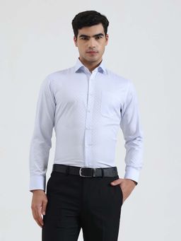 Greenfibre - Men Sky Blue Slim Fit Formal Shirt