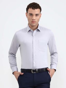 JadeBlue - Youth Light Grey Slim Fit Formal Shirt