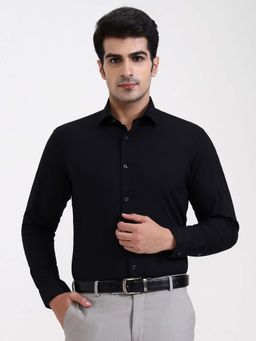 Greenfibre - Men Black Slim Fit Formal Shirt