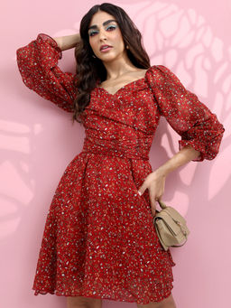 TOKYO TALKIES - Floral Printed Dress