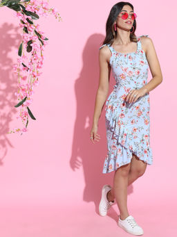 TOKYO TALKIES - Women Floral Print A-Line Dress