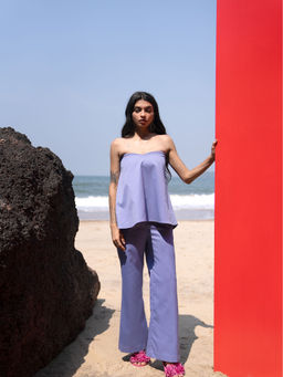 dash and dot - Lavender Pant with Top (Set of 2)