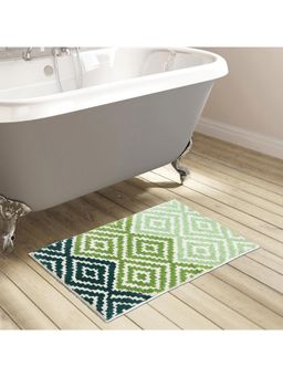 OBSESSIONS - Super Absorbent Anti-Skid Polyester Bath Mat Green