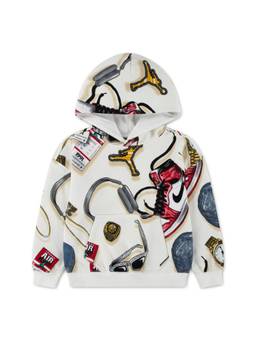 Jordan - Multi-Colour Flight Kit Printed Pullover Hoodie