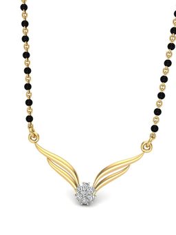 DISHIS - 22k BIS Hallmark Yellow Gold and Diamond Tanmaniya Pendant