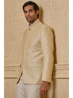 TASVA - Men Beige Bandhgala