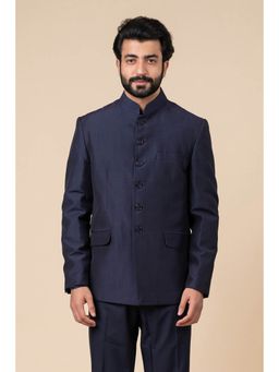 TASVA - Navy Blue Classic Bandhgala